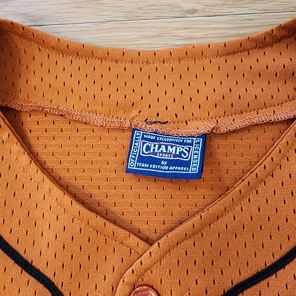 Vintage Champs Sports Team Edition Apparel TEXAS Mesh Baseball Jersey Large - Picture 4 of 13